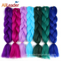 Super seidiges Jumbo Braid Hair 24 Zoll reine Farbe